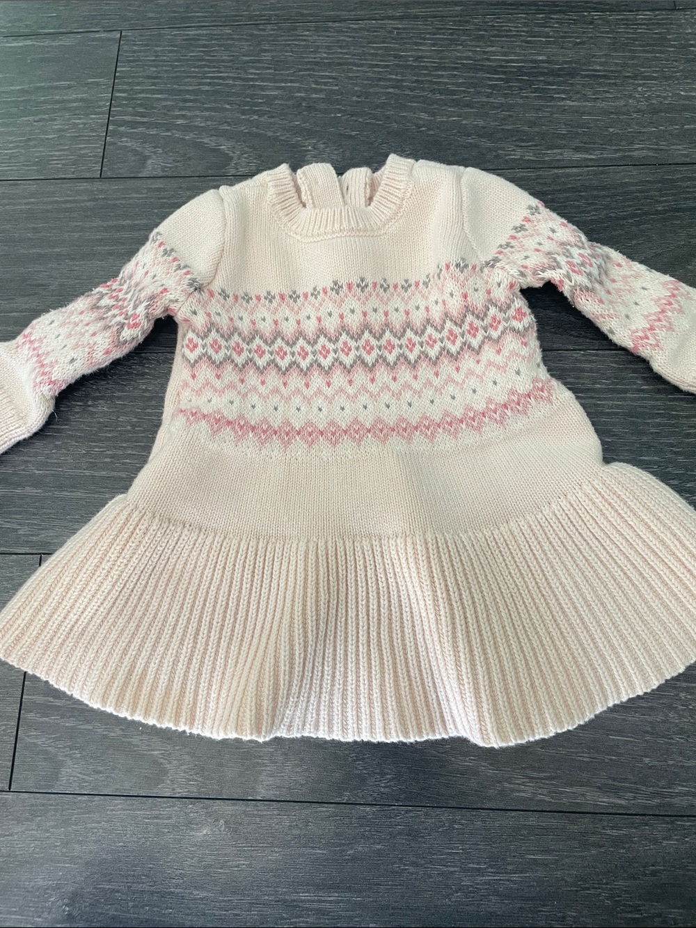 GAP Baby Pink Knit Sweater Dress